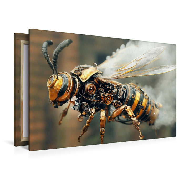 Premium Textil-Leinwand Ein Motiv aus dem Kalender "Die fantastische Welt der Steampunk-Insekten"