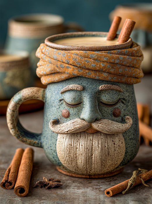 Chai-Guru in Meditation - Entspannter Gewürztee mit Charakter - CALVENDO Foto-Puzzle'