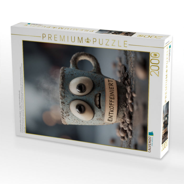 Entkoffeinierter Kaffee mit Panikblick - Lustiges Motiv für Koffeinfreunde - CALVENDO Foto-Puzzle'