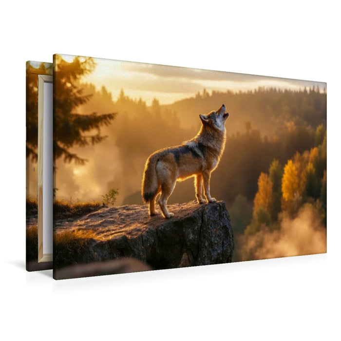 Premium Textil-Leinwand Ruf in der Wildnis