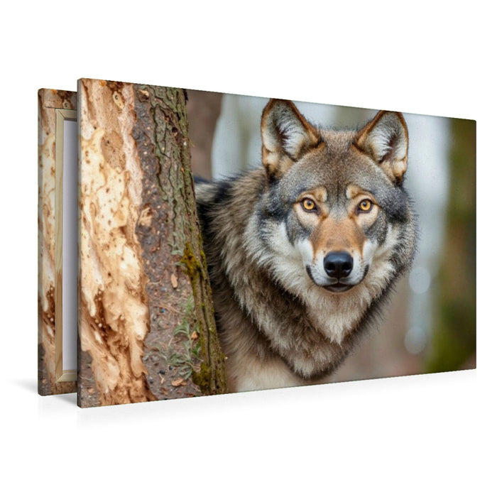 Premium Textil-Leinwand Ein scharfer Beobachter