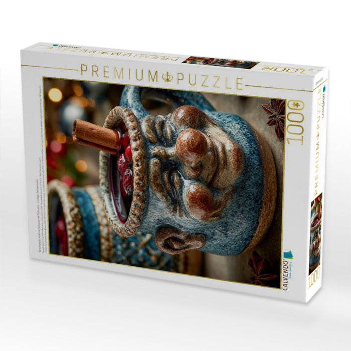 Beschwipste Weihnachtstasse mit Glühwein - Lustiges Wintermotiv - CALVENDO Foto-Puzzle'