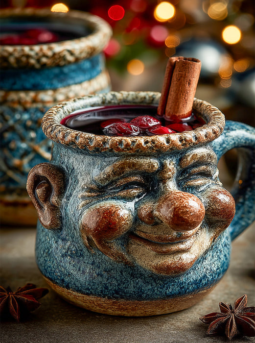 Beschwipste Weihnachtstasse mit Glühwein - Lustiges Wintermotiv - CALVENDO Foto-Puzzle'