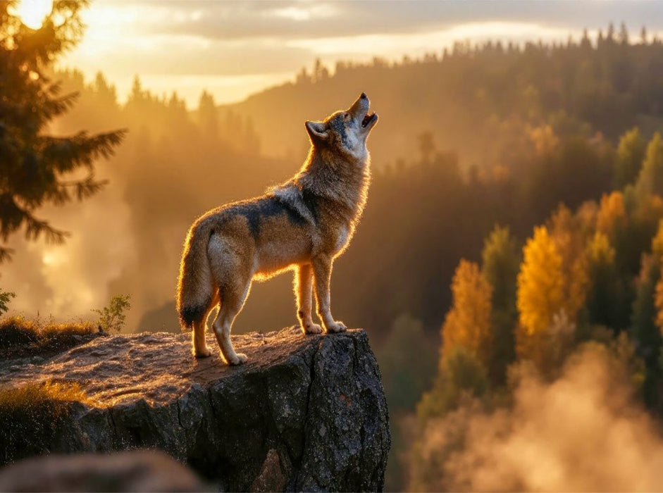 Ruf in der Wildnis - CALVENDO Foto-Puzzle'