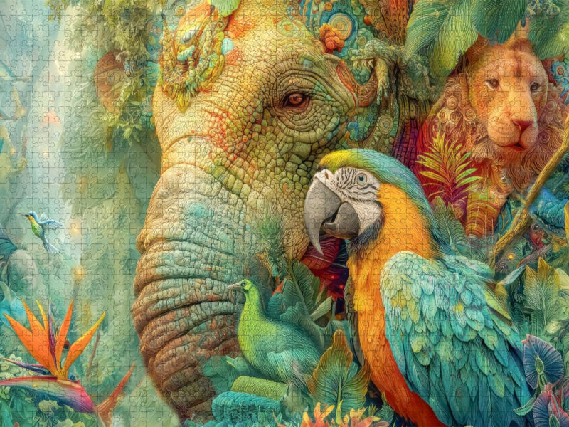 Tierische Kreaturen des Dschungels - CALVENDO Foto-Puzzle'