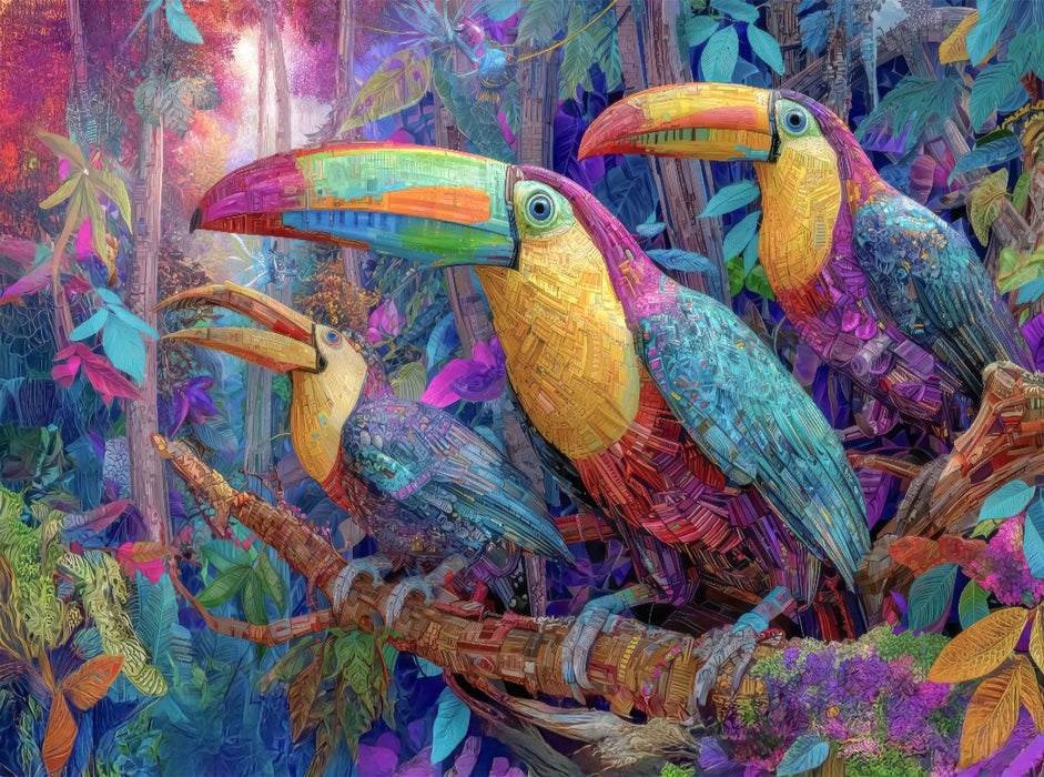 Tierische Kreaturen des Dschungels - CALVENDO Foto-Puzzle'