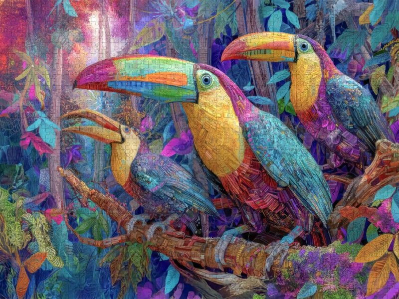 Tierische Kreaturen des Dschungels - CALVENDO Foto-Puzzle'