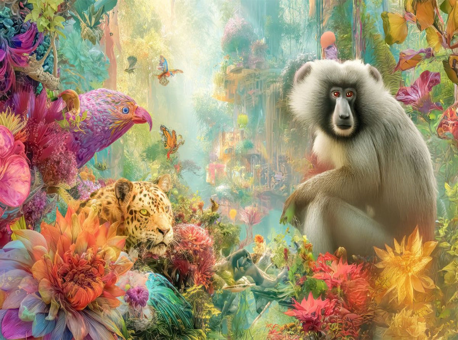 Tierische Kreaturen des Dschungels - CALVENDO Foto-Puzzle'