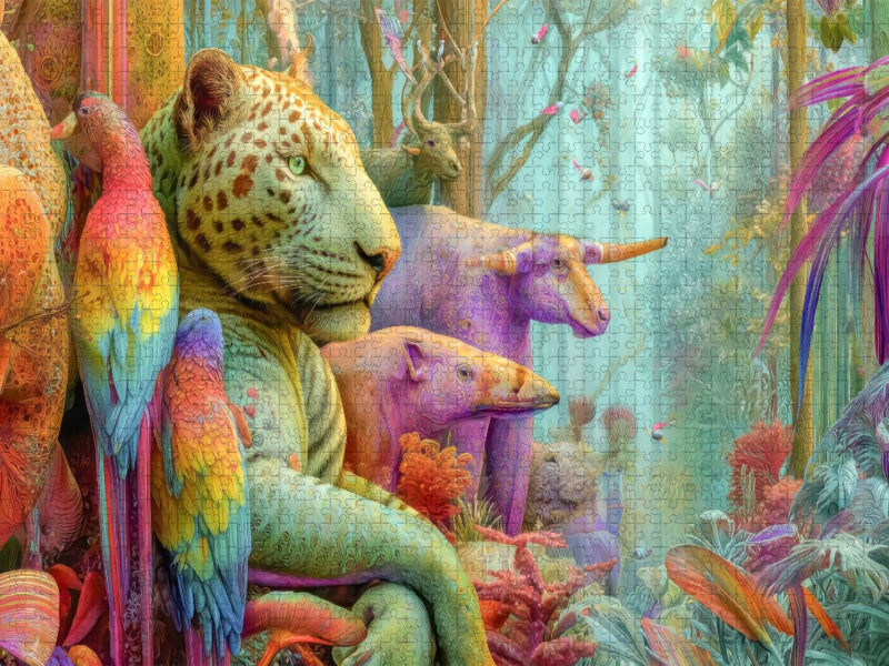 Tierische Kreaturen des Dschungels - CALVENDO Foto-Puzzle'