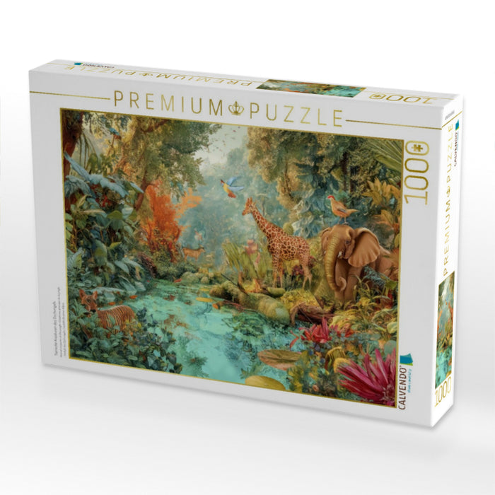 Tierische Kreaturen des Dschungels - CALVENDO Foto-Puzzle'