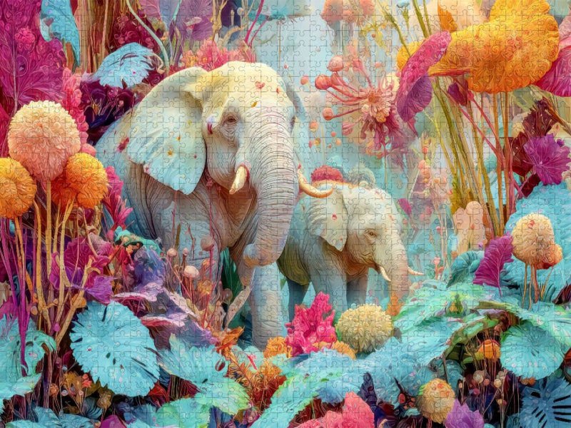 Tierische Kreaturen des Dschungels - CALVENDO Foto-Puzzle'