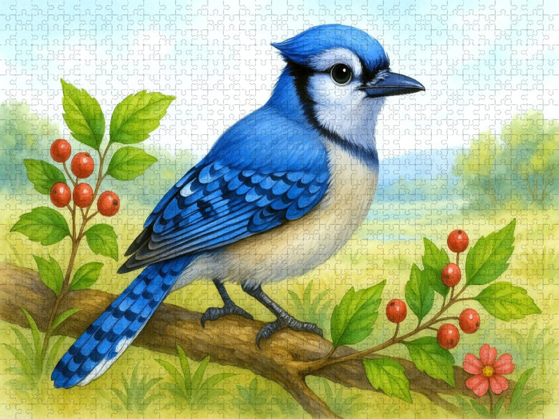 Blauhäher - CALVENDO Foto-Puzzle'