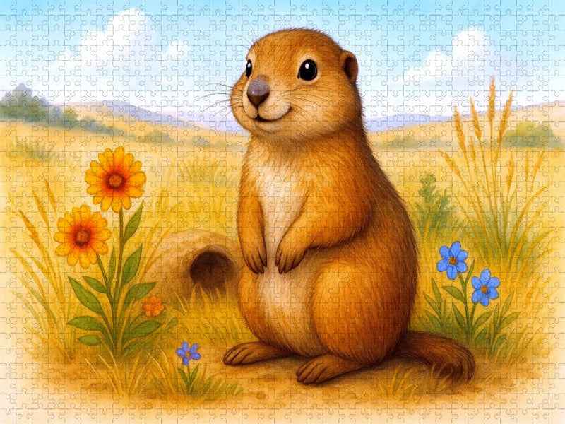 Präriehund - CALVENDO Foto-Puzzle'