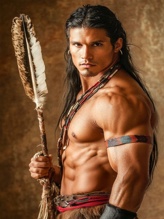 Der Ruf des wilden Kriegers - CALVENDO Foto-Puzzle'