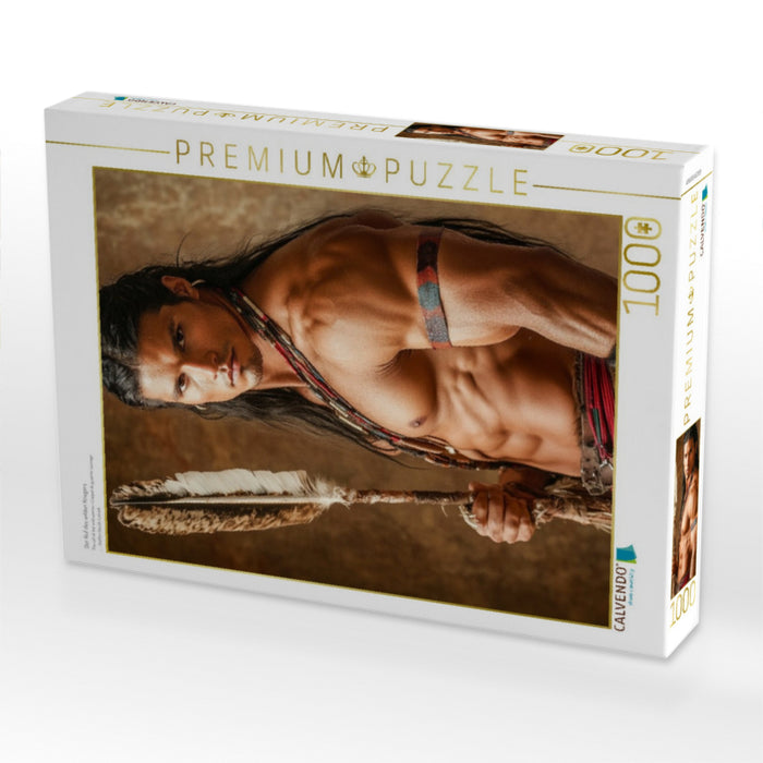 Der Ruf des wilden Kriegers - CALVENDO Foto-Puzzle'
