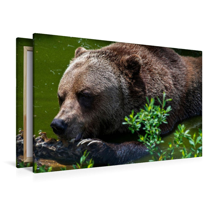 Premium Textil-Leinwand Brot und Spiele