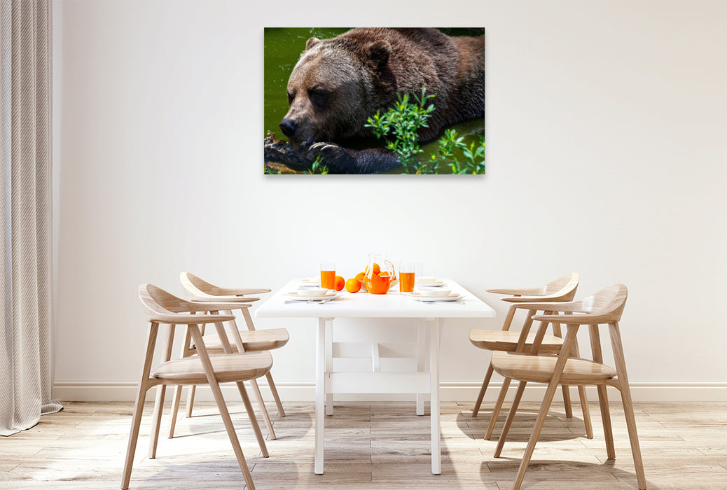 Premium Textil-Leinwand Brot und Spiele