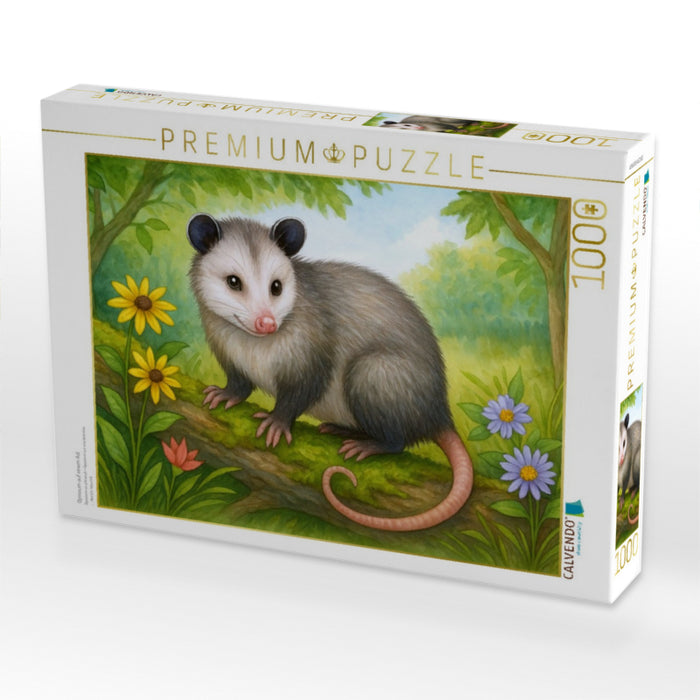 Opossum auf einem Ast - CALVENDO Foto-Puzzle'