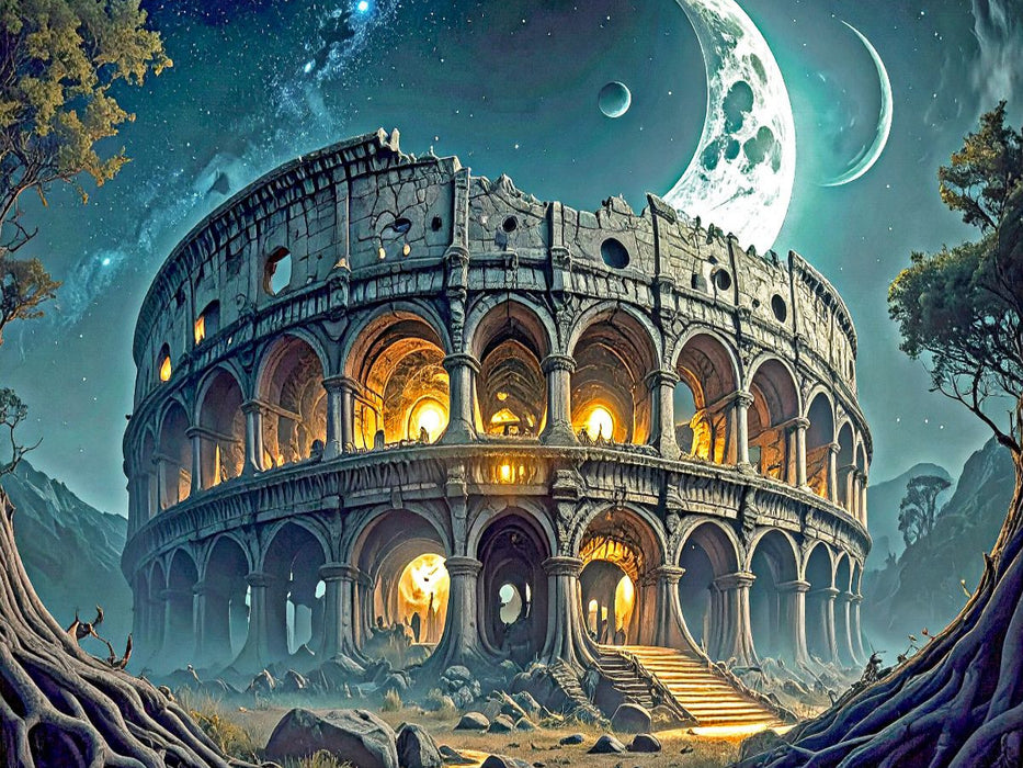 Das Amphitheater der Aeon-Auen - CALVENDO Foto-Puzzle'