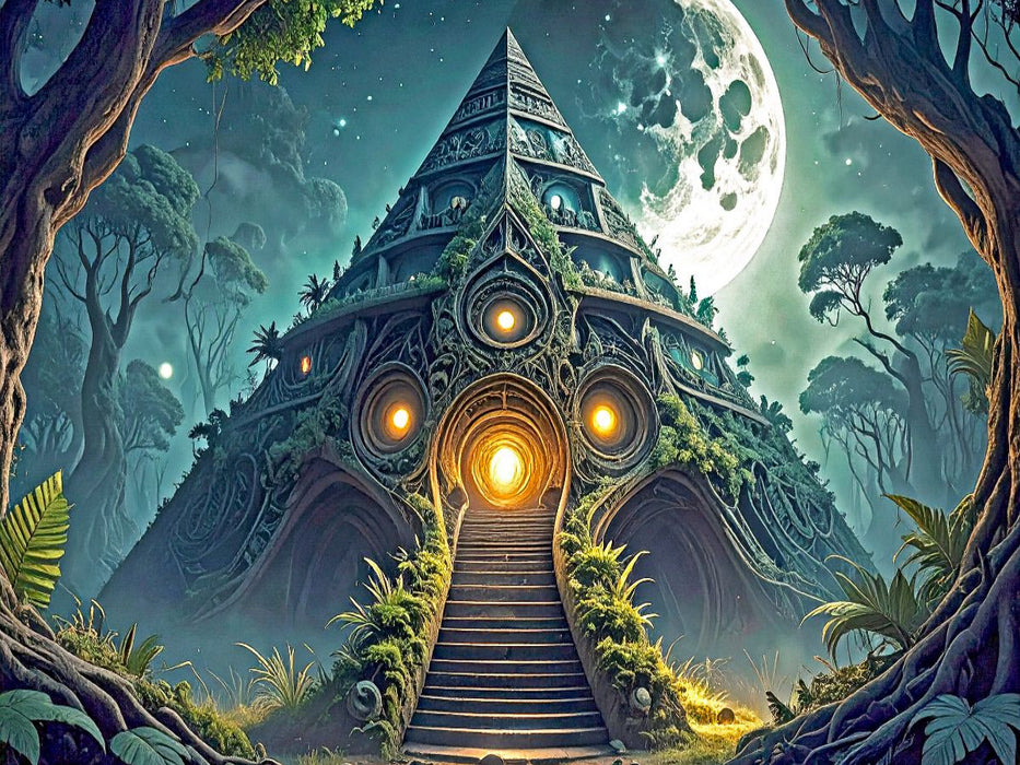 Die Stufenpyramide in den Lysandrawäldern - CALVENDO Foto-Puzzle'