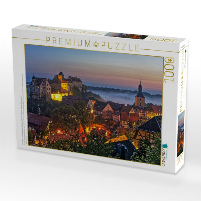 Ein Motiv aus dem Kalender Die Burg Hohnstein im Licht der vier Jahreszeiten - CALVENDO Foto-Puzzle'