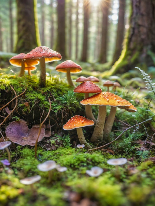 Pilzvielfalt im Waldlicht - CALVENDO Foto-Puzzle'