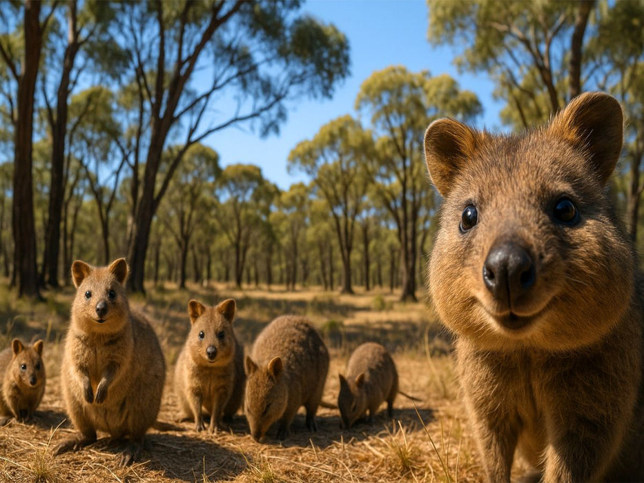 Quokkas im australischen Outback - CALVENDO Foto-Puzzle'