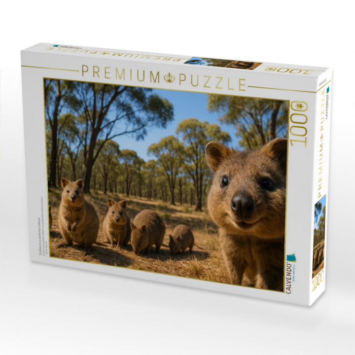 Quokkas im australischen Outback - CALVENDO Foto-Puzzle'