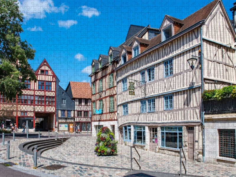 Fachwerkhäuser in Rouen - CALVENDO Foto-Puzzle'