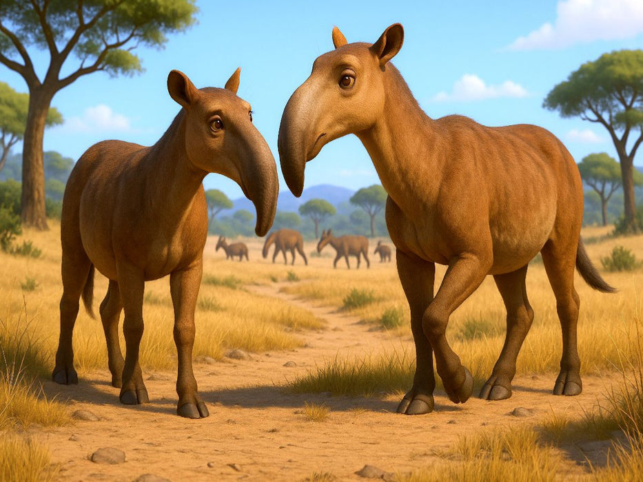 Macrauchenia - ausgestorbenes Säugetier Südamerikas - CALVENDO Foto-Puzzle'