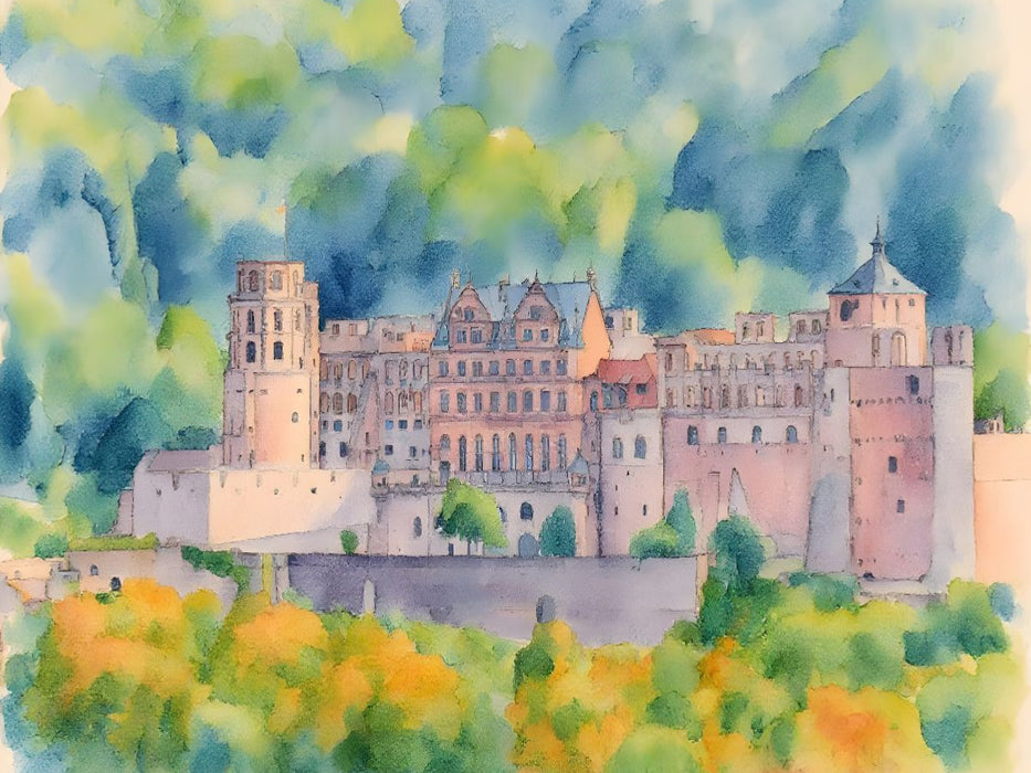 Schloss Heidelberg - CALVENDO Foto-Puzzle'