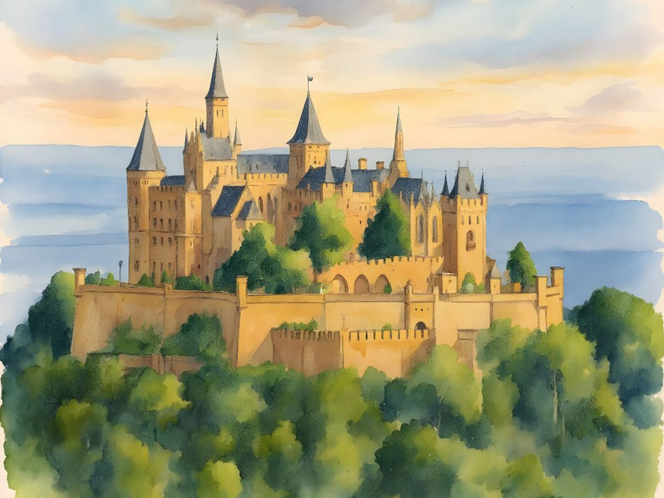 Burg Hohenzollern - CALVENDO Foto-Puzzle'
