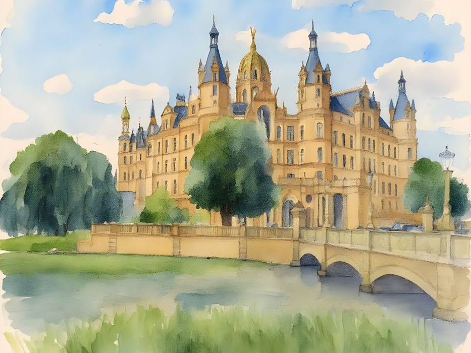 Schloss Schwerin - CALVENDO Foto-Puzzle'