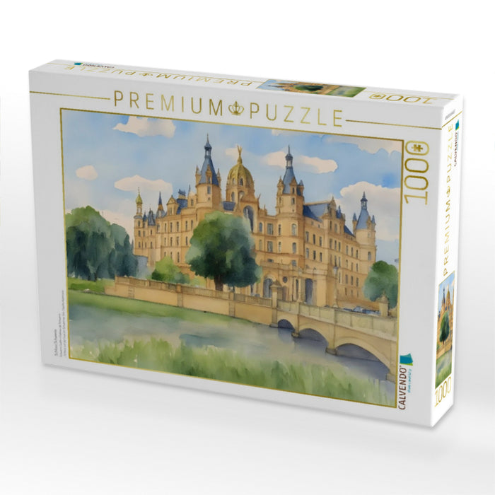 Schloss Schwerin - CALVENDO Foto-Puzzle'