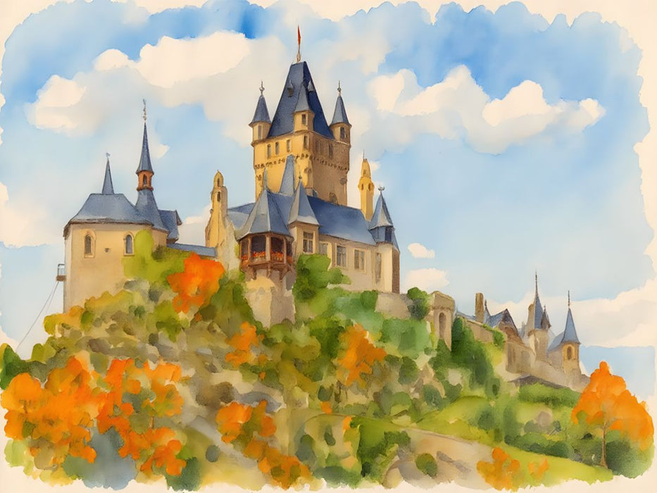 Burg Cochem - CALVENDO Foto-Puzzle'