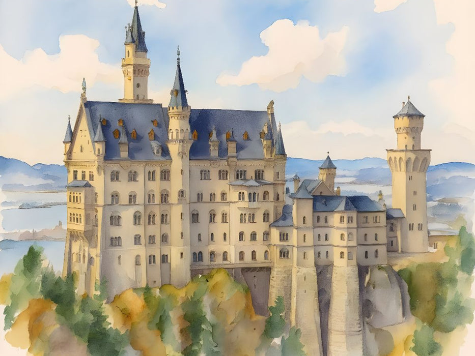 Schloss Neuschwanstein - CALVENDO Foto-Puzzle'
