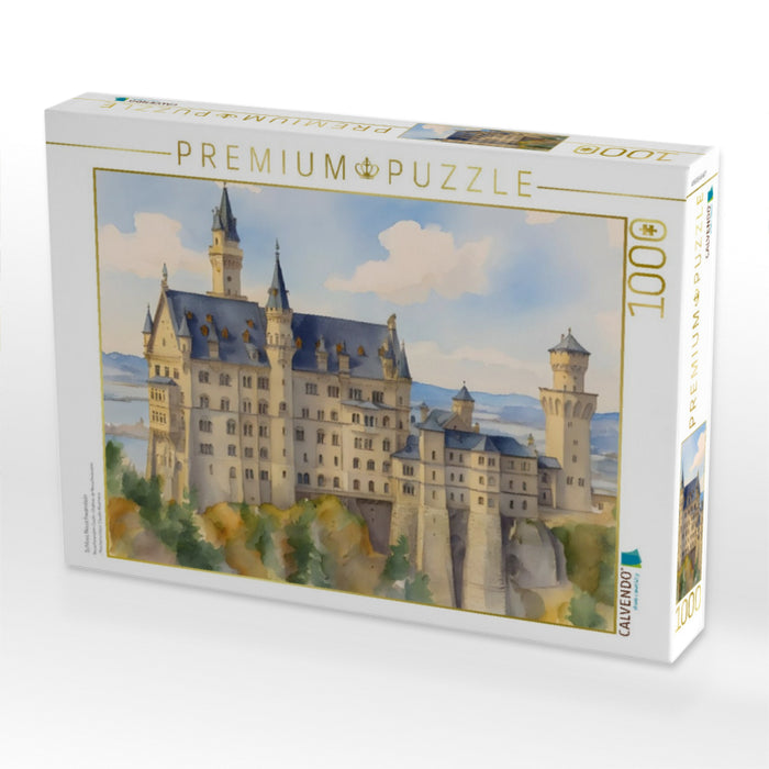 Schloss Neuschwanstein - CALVENDO Foto-Puzzle'