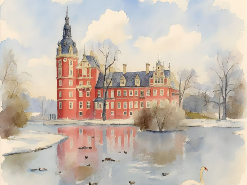 Schloss Muskau - CALVENDO Foto-Puzzle'