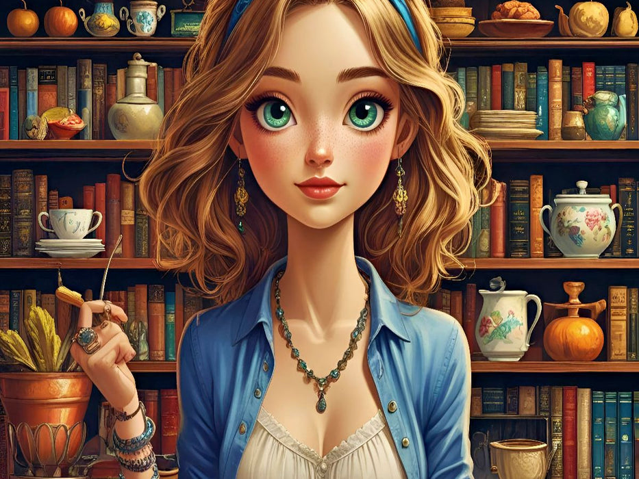 Bibliothekarin - CALVENDO Foto-Puzzle'