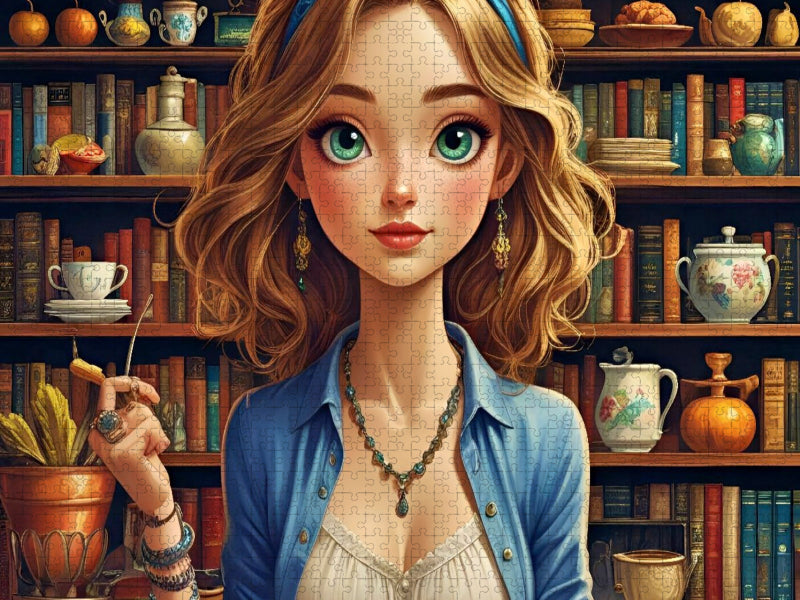 Bibliothekarin - CALVENDO Foto-Puzzle'