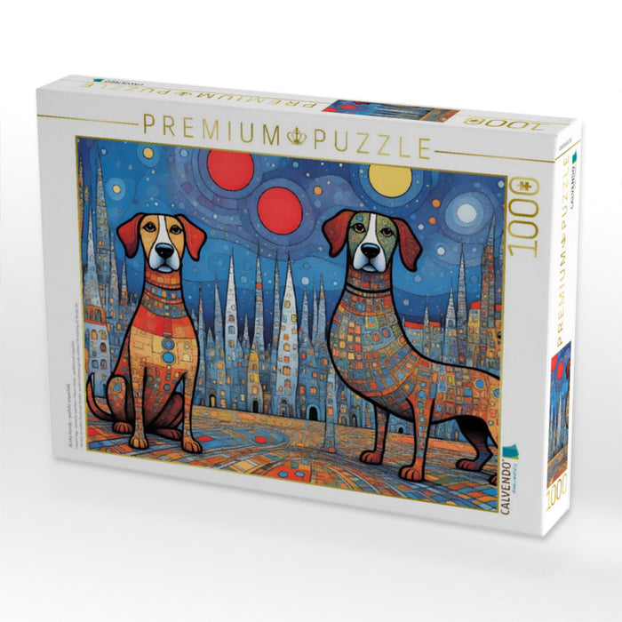 Bunte Hunde - perfekt unperfekt - CALVENDO Foto-Puzzle'