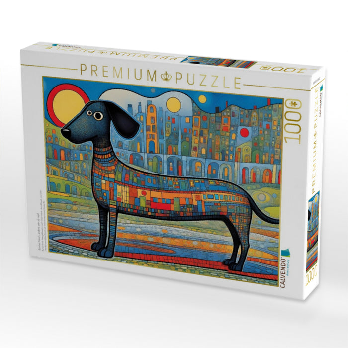 Bunter Hund - anders sein ist cool! - CALVENDO Foto-Puzzle'