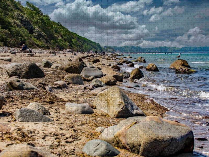 Eine sehr steinreiche Steilküste - Ostseebad Rerik - CALVENDO Foto-Puzzle'