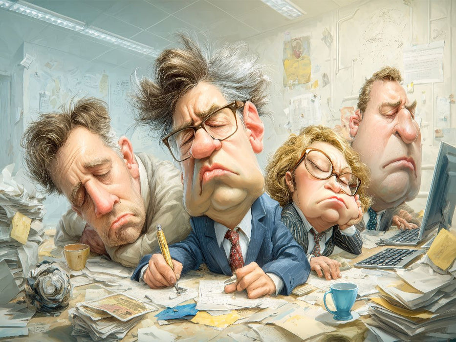 Konferenz-Modus: Auge zu, Ohren zu, Seele weg - CALVENDO Foto-Puzzle'