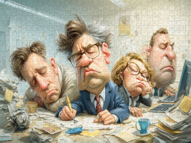 Konferenz-Modus: Auge zu, Ohren zu, Seele weg - CALVENDO Foto-Puzzle'