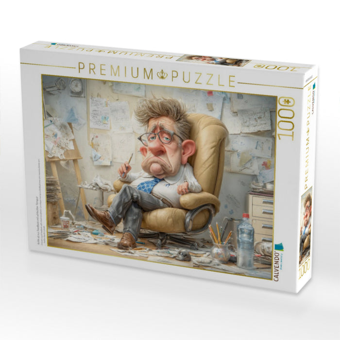 Kritik ist nur Feedback mit schlechter Tonspur - CALVENDO Foto-Puzzle'
