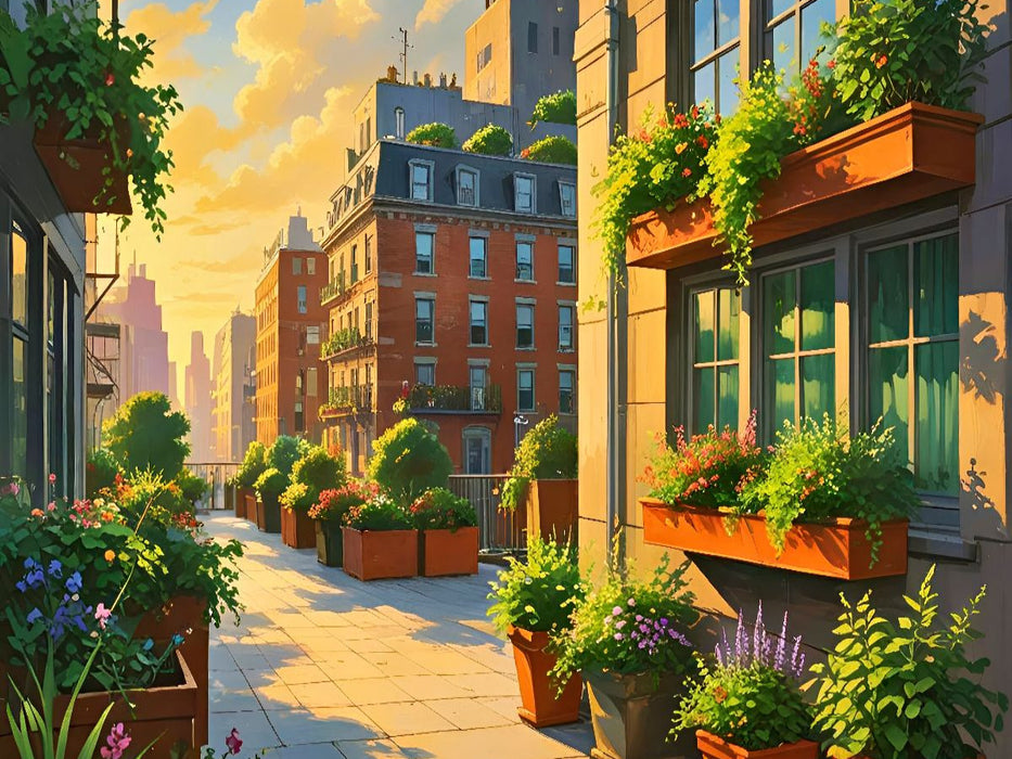 Bunte gepflegte Häuserfassaden - CALVENDO Foto-Puzzle'