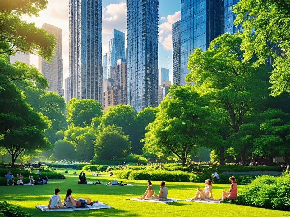 Entspannen und Durchatmen im Park - CALVENDO Foto-Puzzle'