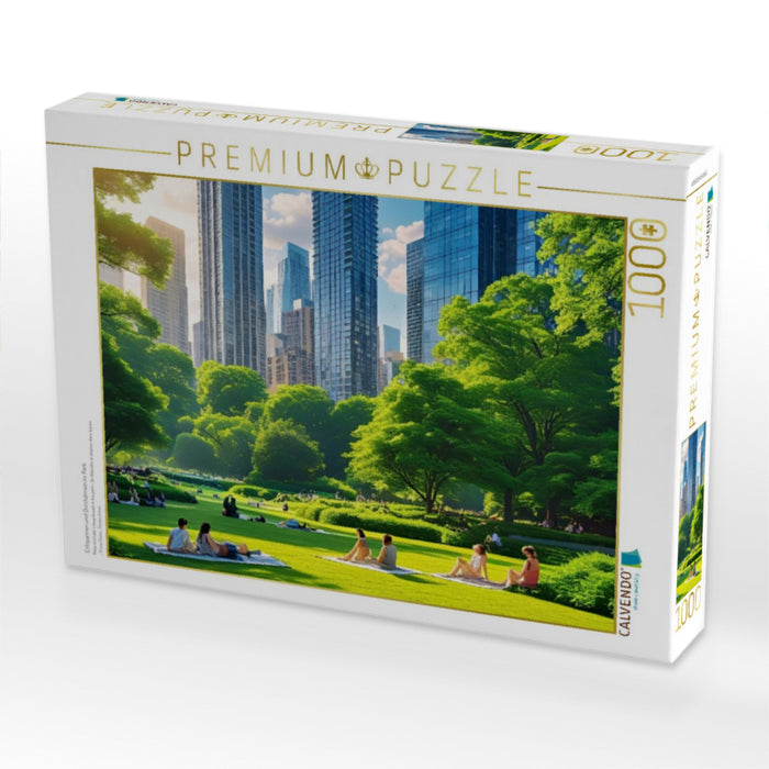 Entspannen und Durchatmen im Park - CALVENDO Foto-Puzzle'