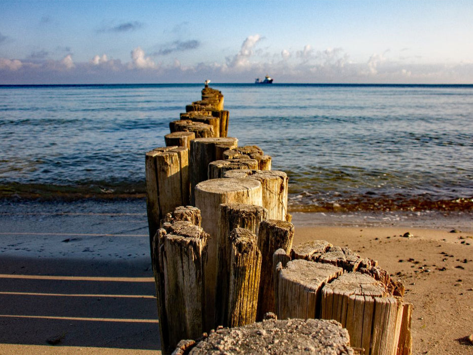 Buhnen im Ostseebad Kühlungsborn - Blick aufs Meer - CALVENDO Foto-Puzzle'